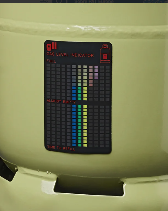 Indicador de nivel de gas magnetico