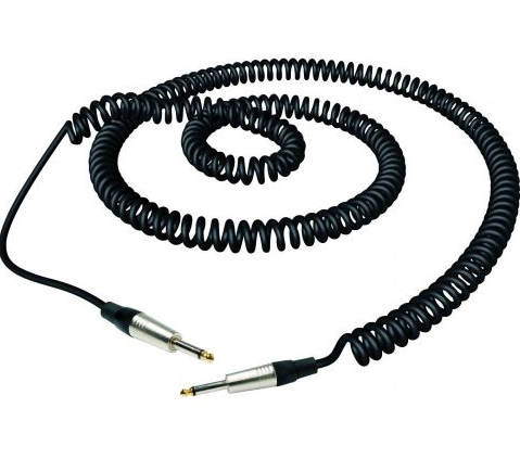 Cable de instrumento ROCKCABLE - 6m Spiral, RC30206D7C Black