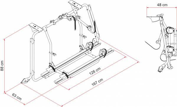 Portabicicletas Portón FIAMMA Carry-Bike VW T5 Pro