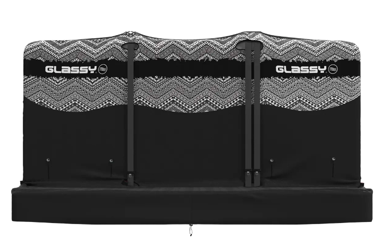 Funda bancada triple trasera GLASSY Étnica