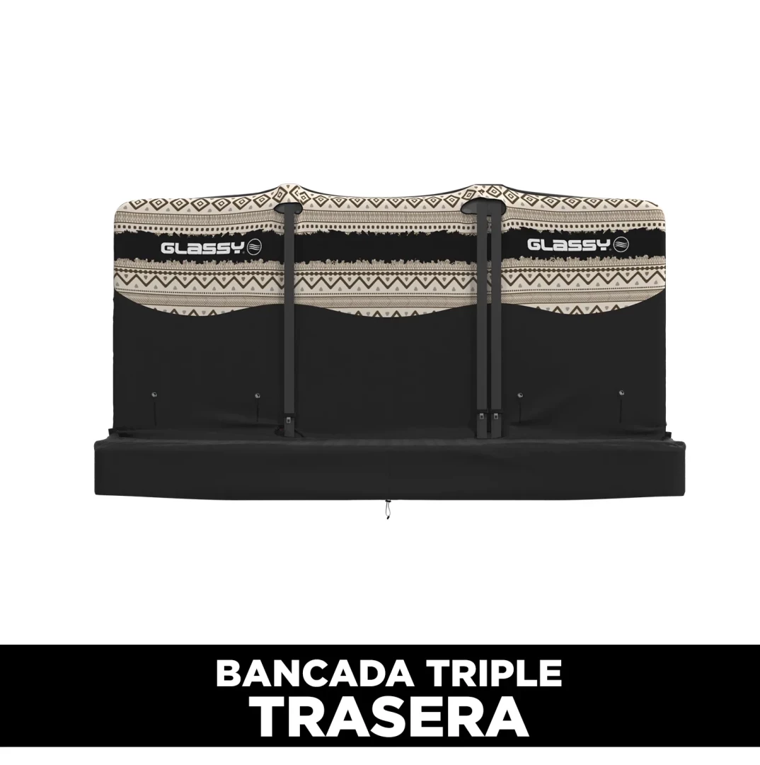 Funda bancada triple trasera GLASSY Nordic