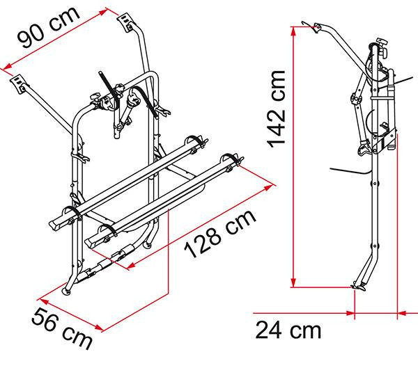 Portabicicletas Portón FIAMMA Carry-Bike VW T6/T6.1