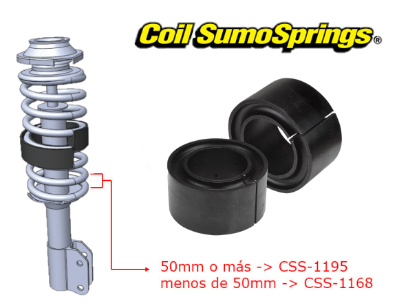 Coil SUMOSPRINGS delanteros para muelle Fiat Ducato / VW T5