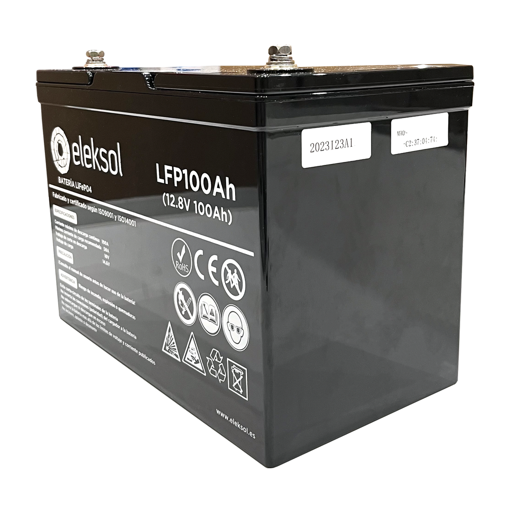 Batería de litio ELEKSOL 100Ah con BMS/Bluetooth