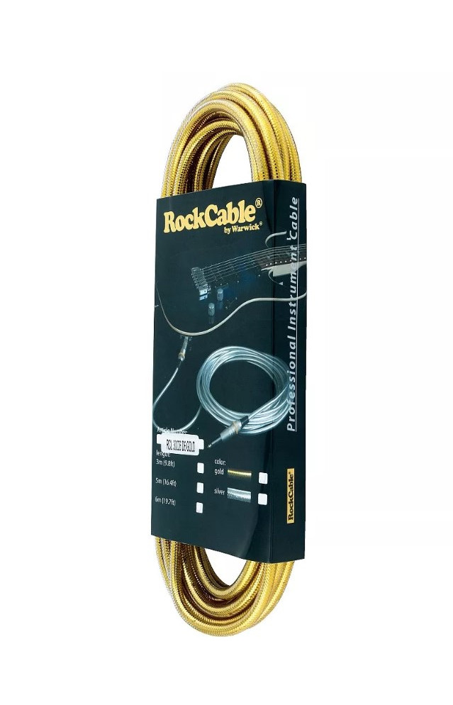 Cable de instrumento ROCKCABLE - 6m, RCL30206 D7 GOLD